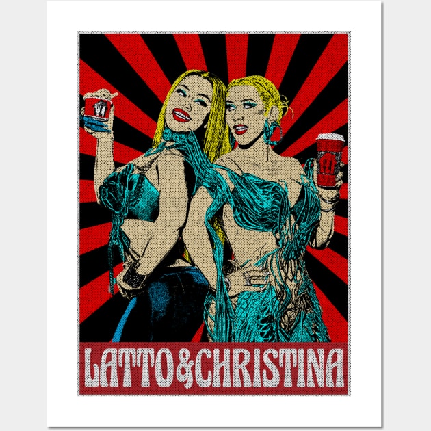 Latto & Christina Pop Art Style Wall Art by Motor Lipat